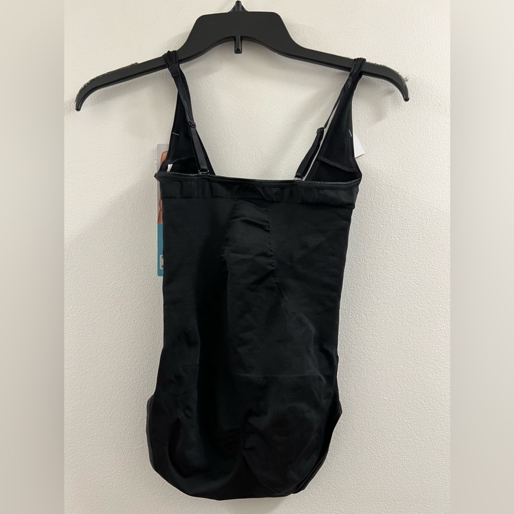15. Assets by Spanx Black All In One Shaping Open Bust Panty Bodysuit - Picture 12 of 13